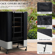 Waterproof Bird Cage Cover with Adjustable Panels – Durable, Breathable, and Protective