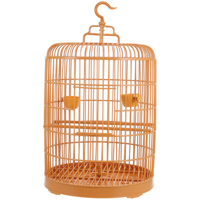 Hanging Cage Birdcage Combination Plastic Pet Display Round Parrot Cockatiel (30 Domes) Decorative Vintage