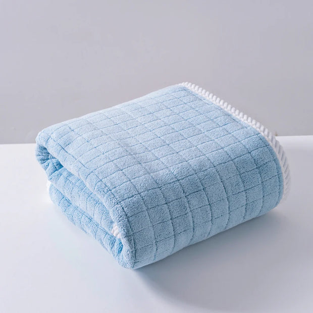 Square Spiral Bath Towel – Quick Drying, Water Absorbent, Soft &amp; Stylish for Daily Use