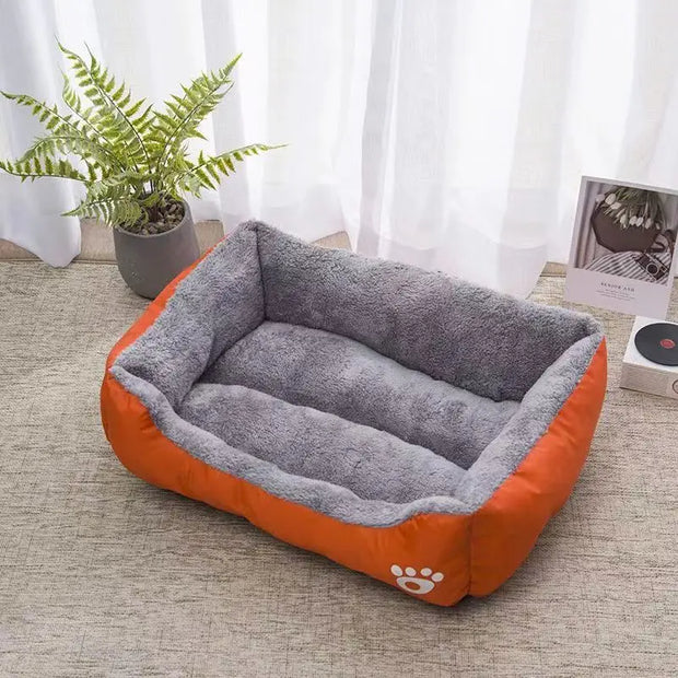 Large Waterproof Pet Bed for Cats and Dogs – Comfortable Soft PP Cotton Nest with Universal Waterproof Design