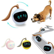 Electric USB Rechargeable Interactive Dog Ball Toy – 360° Rotating LED Ball for Small & Large Dogs