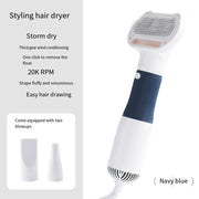 3-in-1 Pets Hair Dryer Brush Comb for Dog, Cat, Kitten, Puppy – Adjustable Wind Speed & Temperature, Safe Grooming with Mute Function