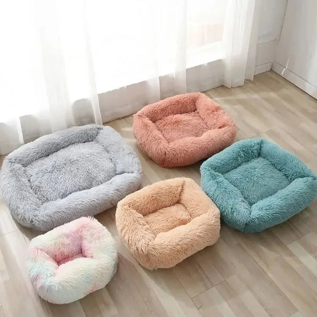 Comfortable Plush Dog Bed - Breathable, Soft & Portable Pet Sofa (XS/S/M/L)