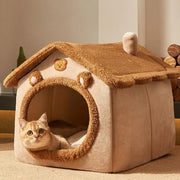 Cozy Cotton Pet House - Warm Indoor Bed for Cats and Dogs