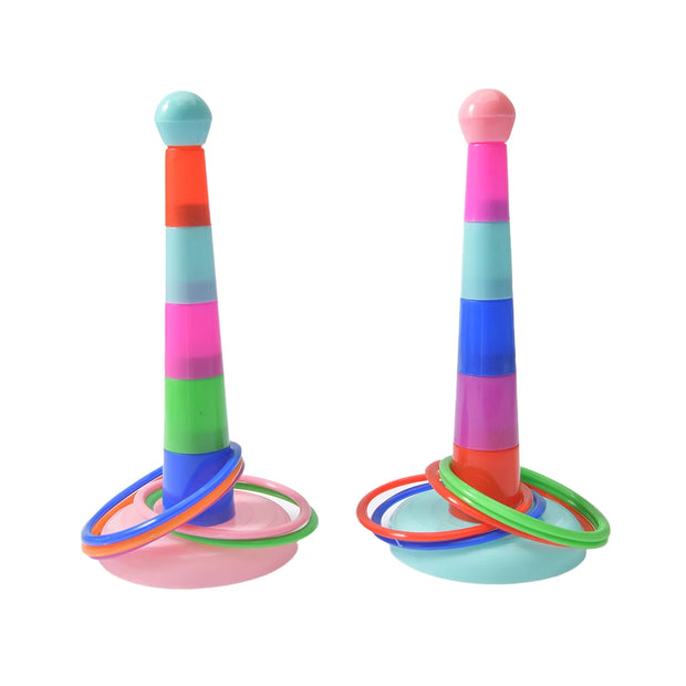 Product Title: Colorful Parrot Hoop Toys – Interactive Bird Training Set for Mental Stimulation