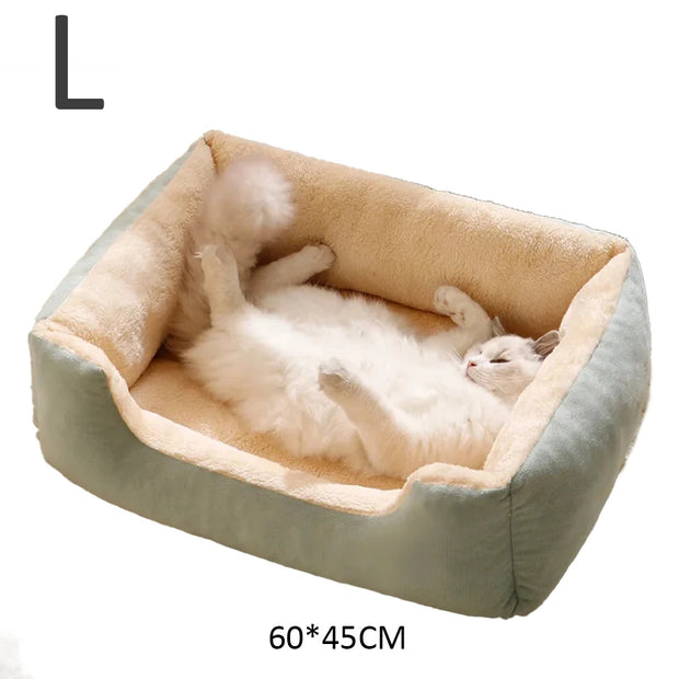 Plush Cat Bed, Comfortable Pet Cushion for Cats and Kittens, Breathable and Soft, Available in S, M, L Sizes