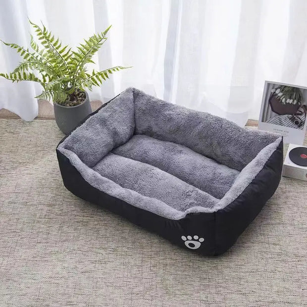 Large Waterproof Pet Bed for Cats and Dogs – Comfortable Soft PP Cotton Nest with Universal Waterproof Design