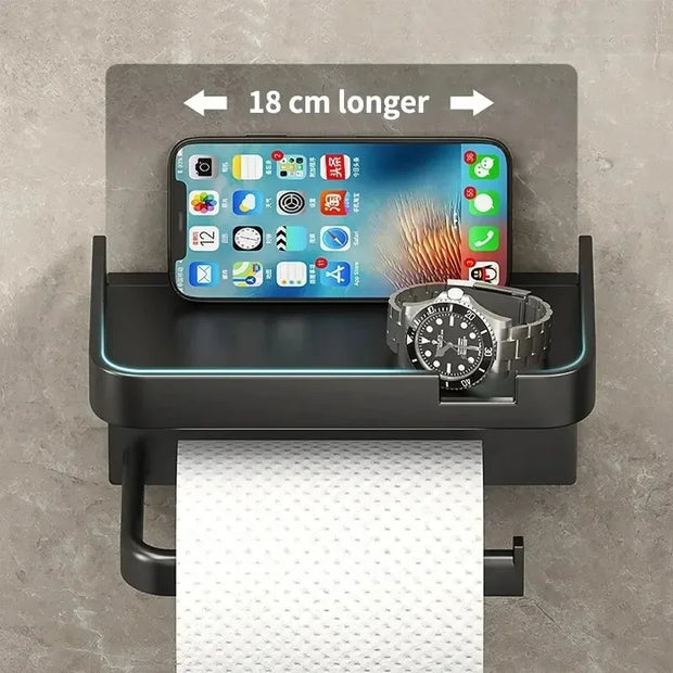 HOMEFISH Plastic Tissue Holder – Compact &amp; Versatile Wall-Mounted Organizer