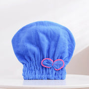 NoEnName Coral Fleece Shower Cap – Quick-Dry Hair Hat, Eco-Friendly, Plush Material