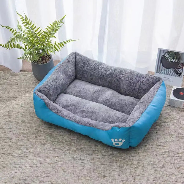 Large Waterproof Pet Bed for Cats and Dogs – Comfortable Soft PP Cotton Nest with Universal Waterproof Design