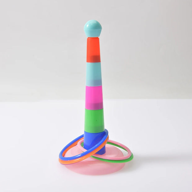 Product Title: Colorful Parrot Hoop Toys – Interactive Bird Training Set for Mental Stimulation