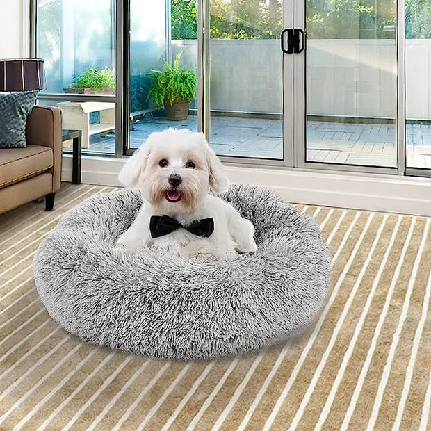 Soft Plush Cat Bed - Warm and Comfortable Sleeping Nest for Cats