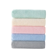 Soft and Absorbent Cotton Candy Coral Velvet Towel for Adults and Children