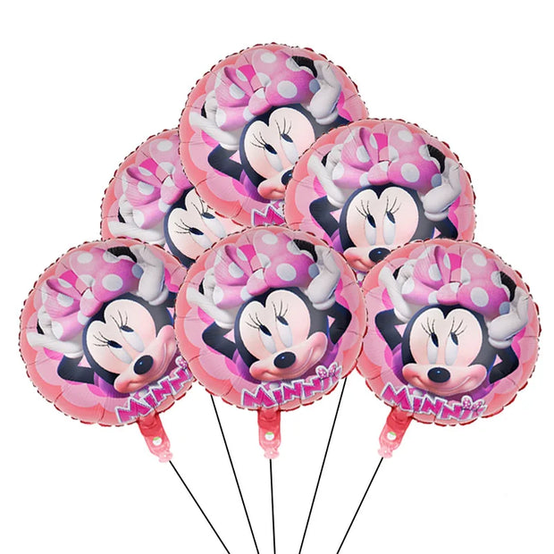 Minnie Mouse Birthday Party Supplies – Disposable Tableware, Balloons, Cups, Plates, Tablecloth, Baby Shower Decorations