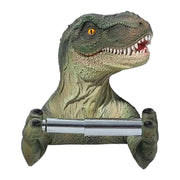 Dinosaur Toilet Paper Holder - Wall Mounted Resin Bathroom Storage