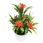 Artificial Lotus Flower Potted Plant – Simulated Plastic Bonsai Decoration for Home, Party, Office & DIY Decor (11x18cm)