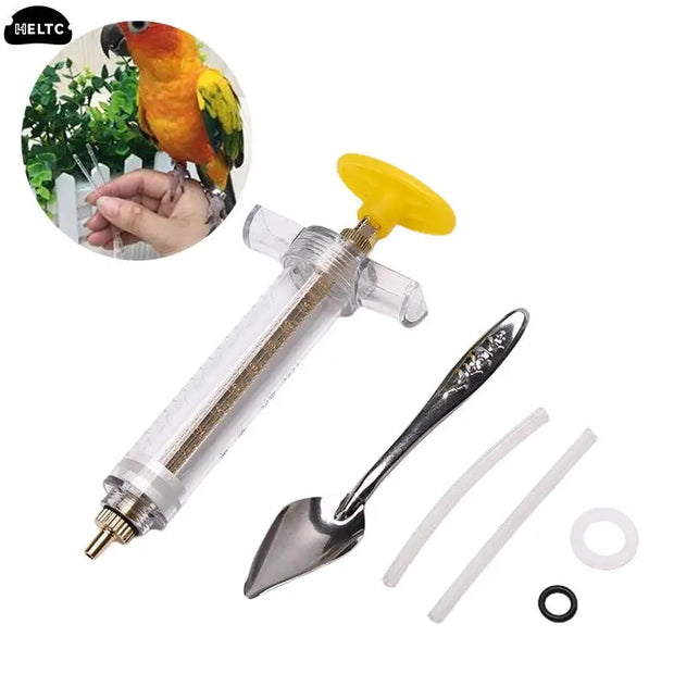 10ml 20ml 50ml Parrot Feeding Syringe Hose Parrots Bird Feeders  Syringe High Quality  Bird Feeder Balcony Syringe Hose Needle