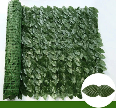 50x200cm Artificial Ivy Hedge Fence – Green Leaf Privacy Screen for Home, Outdoor Garden, Balcony Decoration