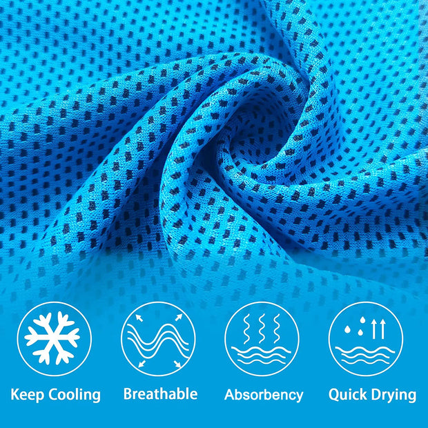 AliLeader Microfiber Sports Cooling Towel – Quick Drying, Absorbent, and Instant Cooling for Fitness, Yoga, Cycling &amp; Outdoor Activities