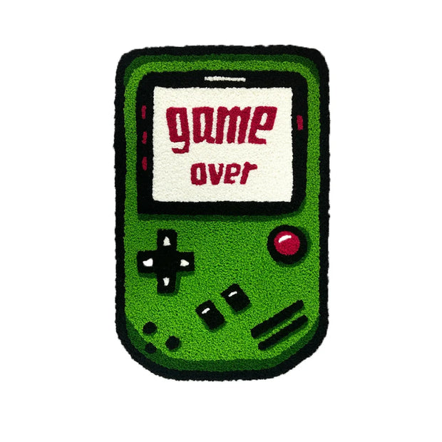 Retro Portable Handheld Game Console Rug – Kids Game Shape Carpet, Non-Slip, Soft & Absorbent