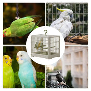 Small Bird Travel Cage – Portable Bird Carrier with Comfortable Handle, Safe & Spacious for Parrots and Parakeets