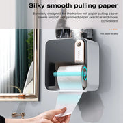 Multifunction Toilet Paper Box with Smart Aromatherapy - Wall Mount Storage Rack, Waterproof Paper Holder