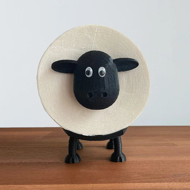 Black Sheep Toilet Roll Holder - Cute Resin Tissue Rack