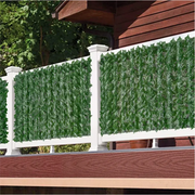 50x200cm Artificial Ivy Hedge Fence – Green Leaf Privacy Screen for Home, Outdoor Garden, Balcony Decoration