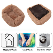 Comfortable Plush Dog Bed - Breathable, Soft & Portable Pet Sofa (XS/S/M/L)