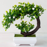 Artificial Bonsai Tree Potted Plants – Simulated Fake Flowers for Table Decor, Room Ornaments