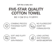 Combed Cotton Absorbent Towel – Soft, Quick-Drying, and Durable