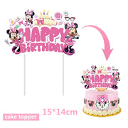 Minnie Mouse Birthday Party Supplies – Disposable Tableware, Balloons, Cups, Plates, Tablecloth, Baby Shower Decorations