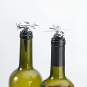 Airplane-Shaped Wine Bottle Stopper - Vacuum Sealer & Reusable 3D Cork for Wine & Beer